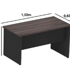Mesa Reta Pé Painel Cor London Sem Gavetas 1,50×0,70×0,75 Mar