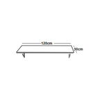 Mesa Reta Suspensa Dobravel 120x30cm Branco