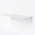 Mesa Reta Suspensa Dobravel 120x40cm Branco