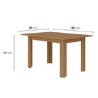 Mesa Retangular 120x80cm Tp Mdf Lisboa Canela Rústico