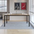 Mesa Retangular 170cm Para Sala De Jantar Tampo Bp Adriana Pr