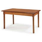 Mesa Retangular 6 Lugares Em Madeira  Maciça Mv Outlet Mel