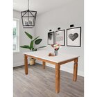 Mesa Retangular 6 Lugares Tampo Mdf Madeira Maciça 6 Lugares