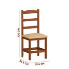 Mesa Retangular Com 6 Cadeiras Estofadas Madeira Maciça 160cm