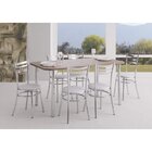 Mesa Retangular Com Tampo Em Mdp 4102  Cromado