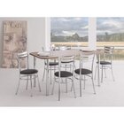 Mesa Retangular Com Tampo Em Mdp 4102  Cromado