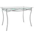 Mesa Retangular De Cozinha C/ Tampo De Vidro Pm09 – Pozza - I