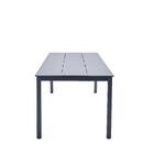 Mesa Retangular Dora Alumínio 75x88.9x206cm Cinza