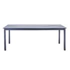 Mesa Retangular Dora Alumínio 75x88.9x206cm Cinza