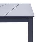 Mesa Retangular Dora Alumínio 75x88.9x206cm Cinza