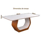 Mesa Retangular Em Madeira Maciça E Verniz Cristal Authentic