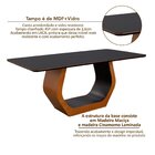 Mesa Retangular Em Madeira Maciça E Verniz Cristal Authentic