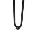 Mesa Retangular Hairpin - 80 X 160 Cm - Tampo De Madeira Escu