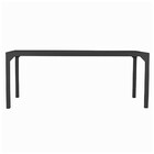 Mesa Retangular Haiti Tampo Ripado Em Alumínio Para Cozinha,