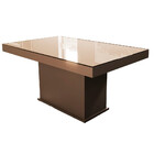 Mesa Retangular New Nevada Premium Vidro Temperado Talismã