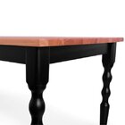 Mesa Retangular Pés Torneados Madeira Maciça 6 Lugares Gardên