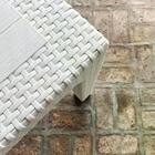 Mesa Retangular Rattan Niza Branca