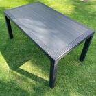 Mesa Retangular Rattan Niza Preta
