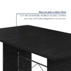 Mesa Retangular Tampo 140x75cm Base Ardósia Indiano Ardósia I