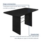 Mesa Retangular Tampo 140x75cm Base Ardósia Indiano Ardósia I