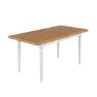 Mesa Retangular Udine Marrom E Branco