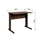 Mesa Retangular Web0329 Com Pé Metálico 90cm Web Office