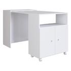 Mesa Retrátil/balcão 2 Portas E Rodízios Multimóveis Cr20098