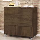 Mesa Retrátil Com Banquetas Castanho