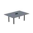 Mesa Reunião 200cm X140cm Mrcpb2014 Grafito/preto