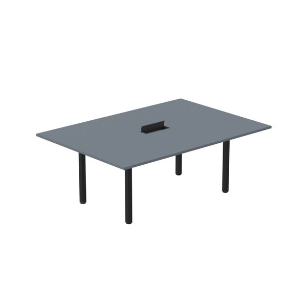 Mesa Reunião 200cm X140cm Mrcpb2014 Grafito/preto