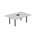 Mesa Reunião 200cm X 120cm Mrcpb2012 Cinza/preto