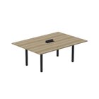 Mesa Reunião 200cm X 120cm Mrcpb2012 Noce Naturalle/preto