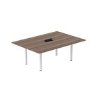 Mesa Reunião 200cm X 120cm Mrcpb2012 Walnut/branco