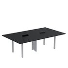 Mesa Reunião 240cm X 120cm Mrcpb2412 Preto/cinza