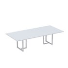 Mesa Reunião 2600x1200mm Mr2600p25tub Cinza