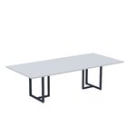 Mesa Reunião 2600x1200mm Mr2600p25tub Cinza/azul