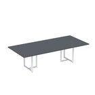 Mesa Reunião 2600x1200mm Mr2600p25tub Grafito/cinza