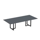 Mesa Reunião 2600x1200mm Mr2600p25tub Grafito/preto