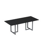 Mesa Reunião 2600x1200mm Mr2600p25tub Preto/grafito