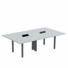 Mesa Reunião 3200x1200 Mrcpb3212 Cinza/grafito