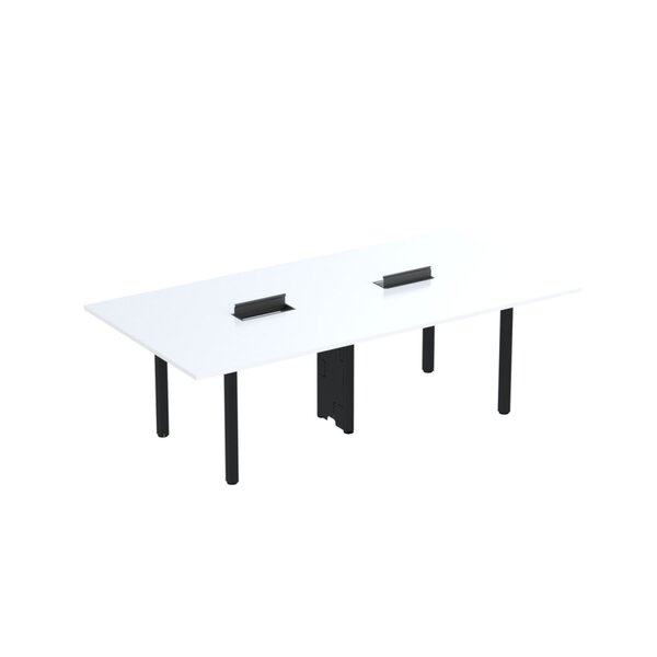 Mesa Reunião 320cm X 120cm Mrcpb3212 Branco/preto