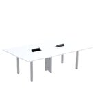 Mesa Reunião 320cm X 140cm Mrcpb3214 Branco/cinza