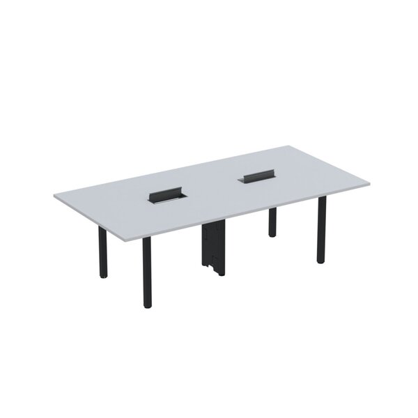 Mesa Reunião 320cm X 140cm Mrcpb3214 Cinza/preto