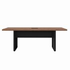 Mesa Reunião 6 Lugares Com 1 Caixa De Tomadas Pé Quadro 200x9