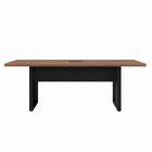 Mesa Reunião 6 Lugares Com 1 Caixa De Tomadas Pé Quadro 200x9