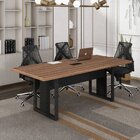 Mesa Reunião 6 Lugares Com 1 Caixa De Tomadas Pé Quadro 200x9