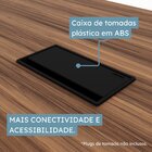 Mesa Reunião 6 Lugares Com 1 Caixa De Tomadas Pé Quadro 200x9