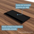 Mesa Reunião 6 Lugares Com 1 Caixa De Tomadas Pé Quadro 200x9