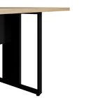 Mesa Reunião 6 Lugares Pé Painel 200x90cm Amadeirado Claro/pr