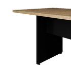 Mesa Reunião 6 Lugares Pé Painel Amadeirado/preto